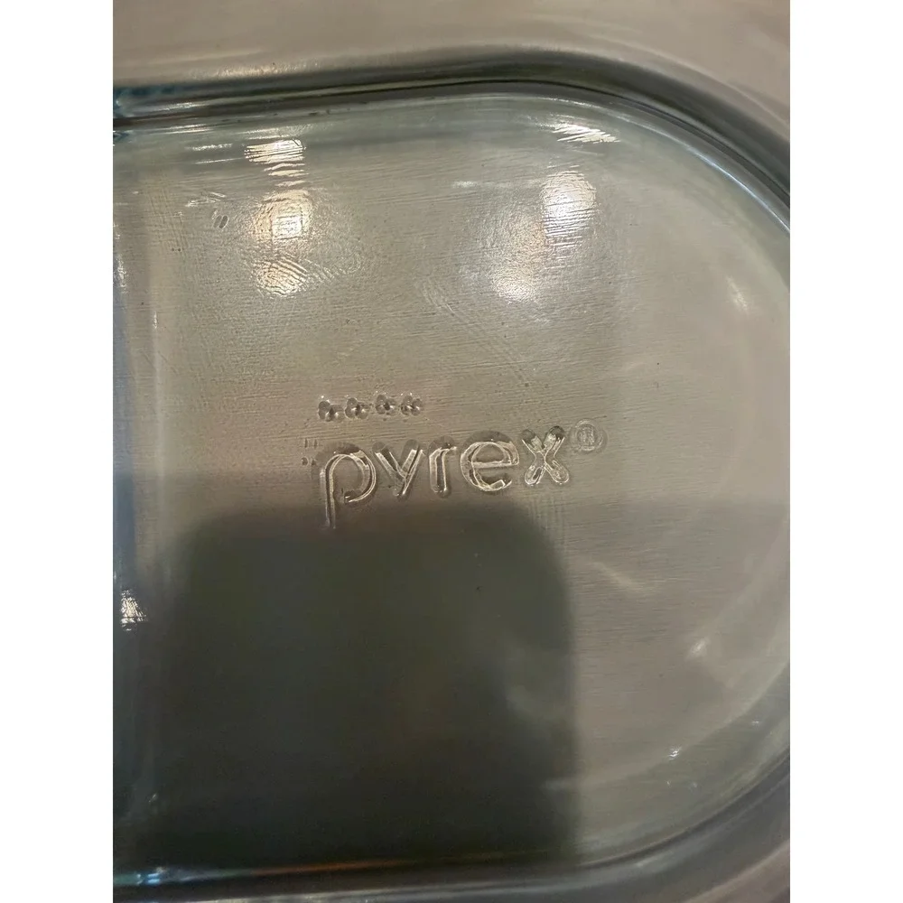 Pyrex Glass Food Storage Set 2pc Pink Vented Lids Divided 3.6 Cup & 2 Cup Round